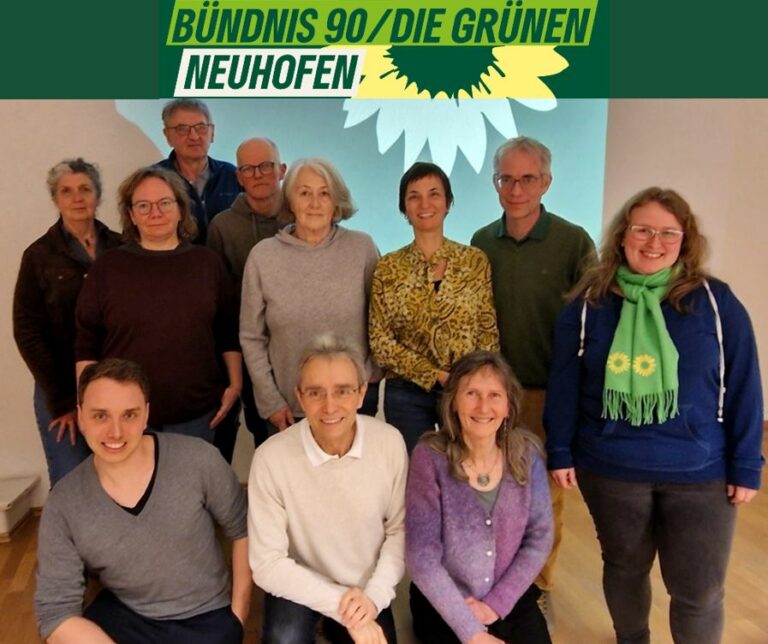 BÜNDNIS 90/DIE GRÜNEN Ortsverband Neuhofen stellt Kandidatenliste für Kommunalwahl auf