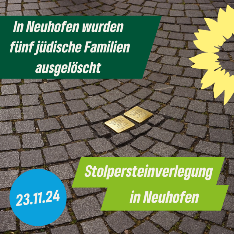 Erste Stolpersteinverlegung in Neuhofen