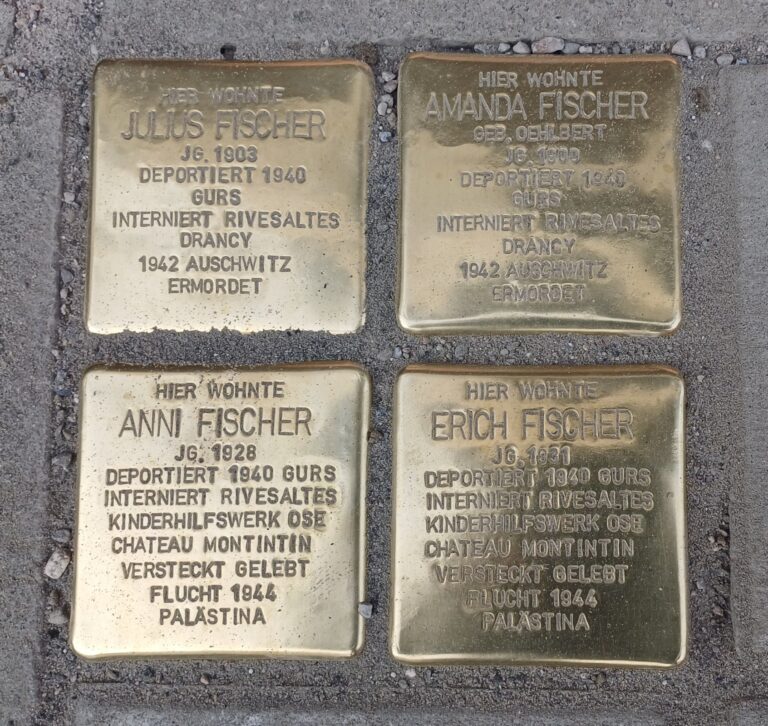 Antrag: Stolpersteinverlegung